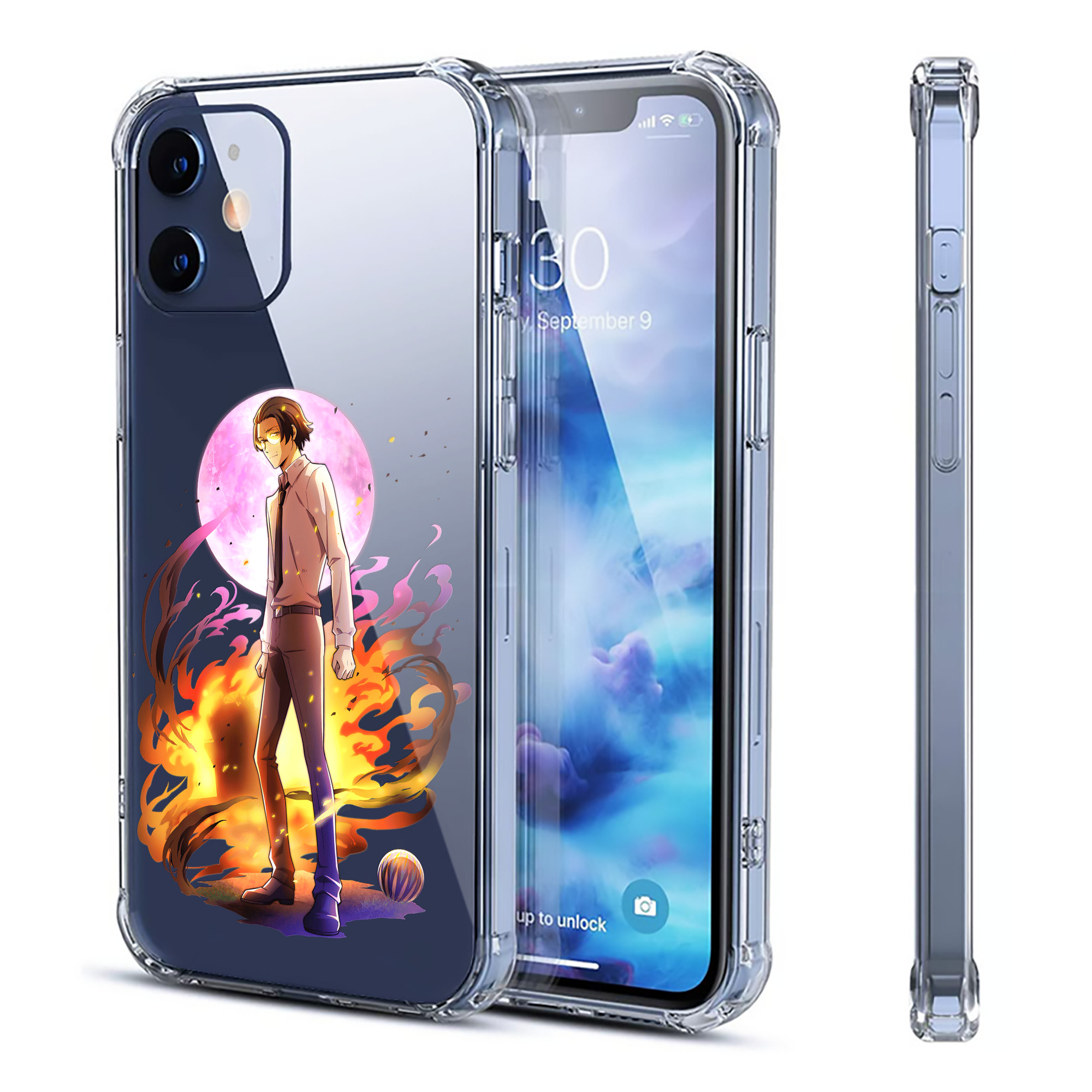 （画像用） 文豪ストレイドッグス Bungo Stray Dogs 【iPhone 12シリーズ対応】透明スマホケース（クリアソフトケース）